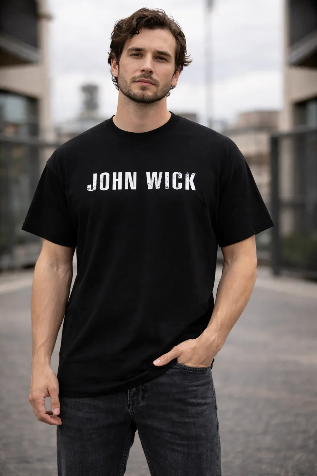 John Wick Oversized Graphic T-shirt