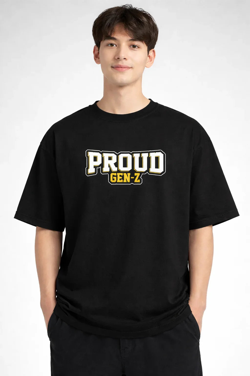 PROUD GEN-Z Black T-shirt