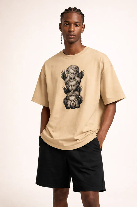 Three Angels Printed T-shirt