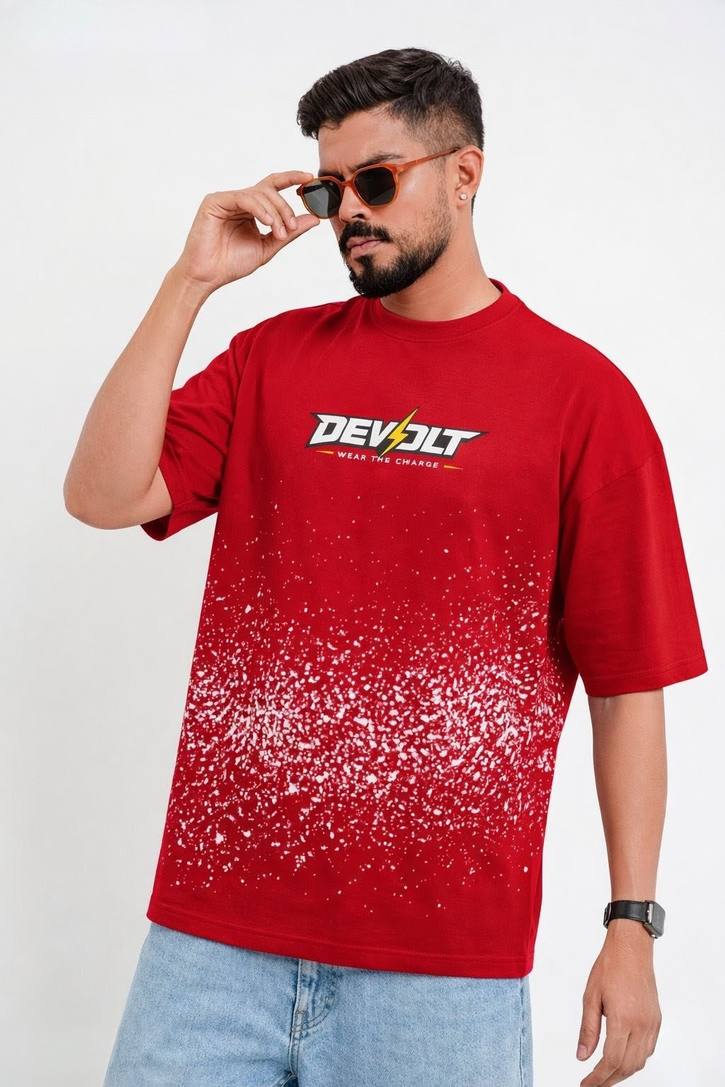 DEVOLT Red Oversized T-shirt