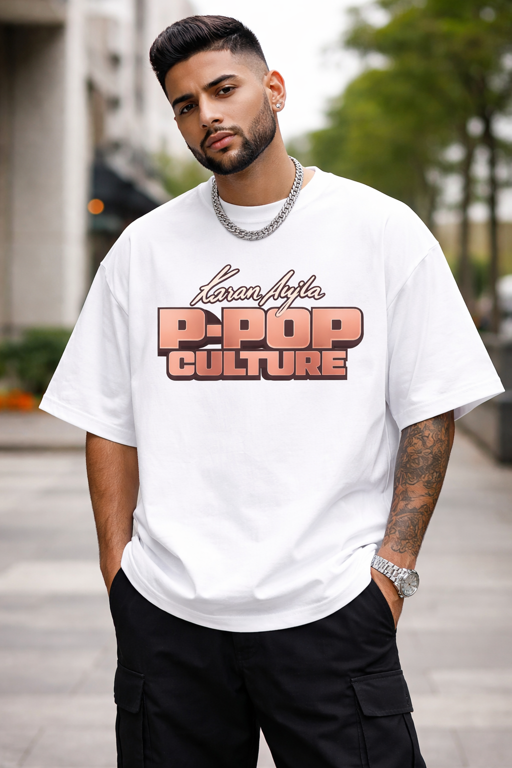 Karan Aujla P-POP Oversized Tshirt