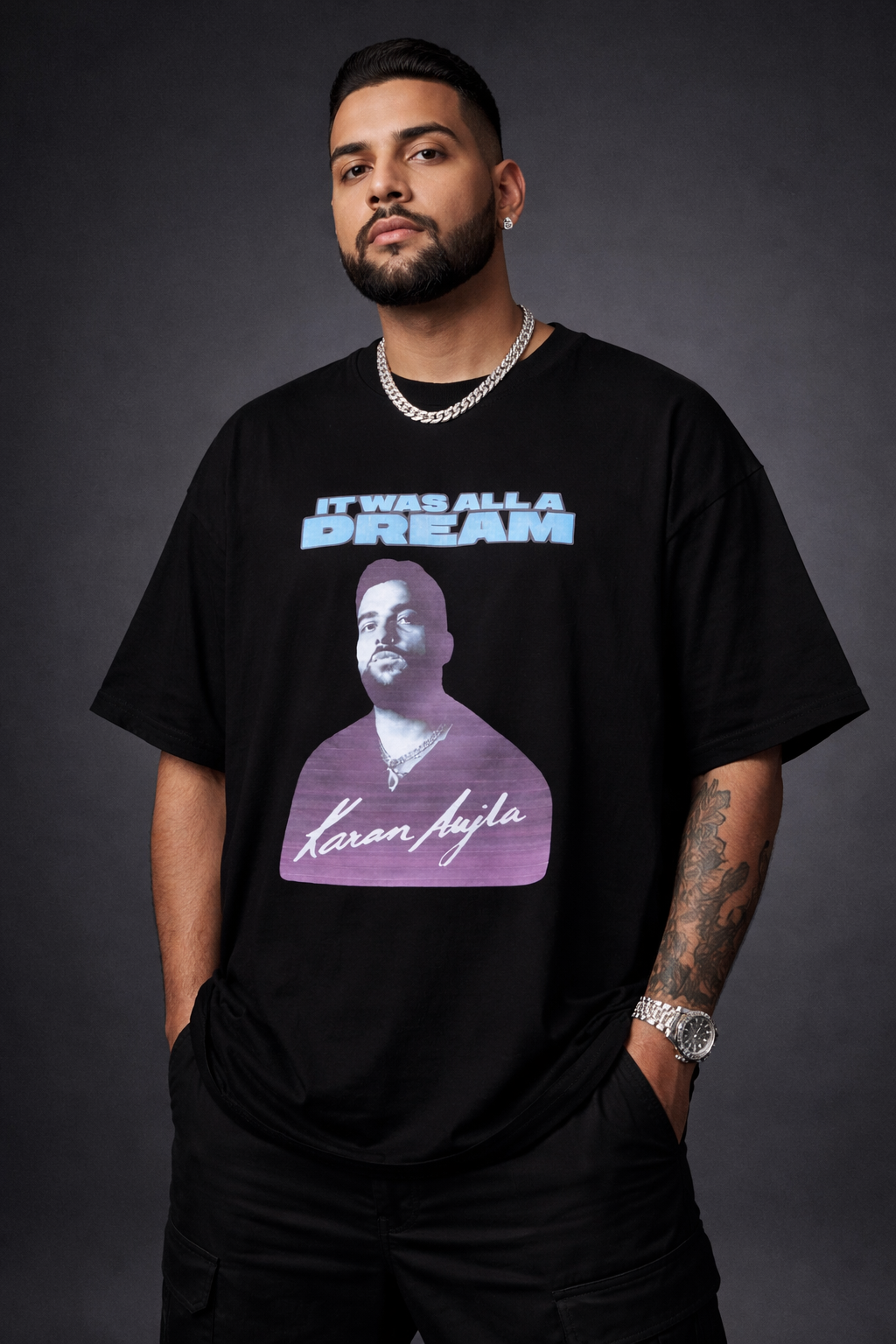 Karan Aujla “It Was All A Dream” Oversized T-Shirt
