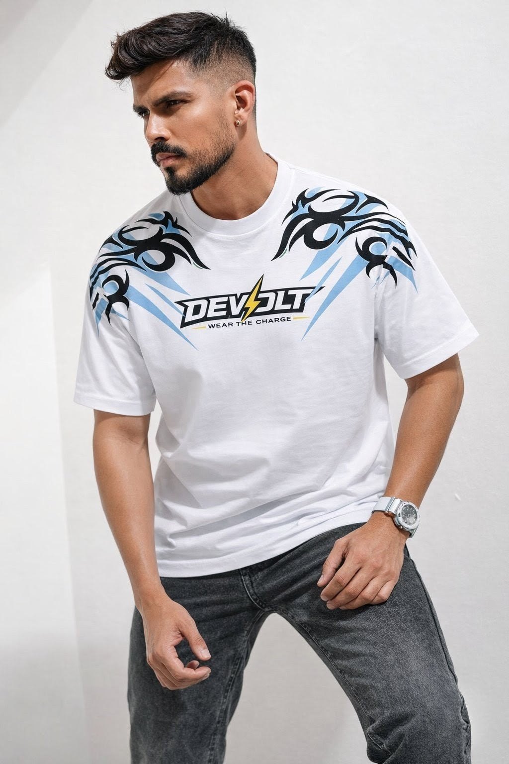 Devolt White Graphic T-Shirt