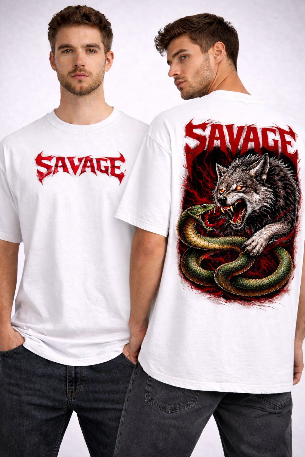 Savage Wolf Oversized T-shirt